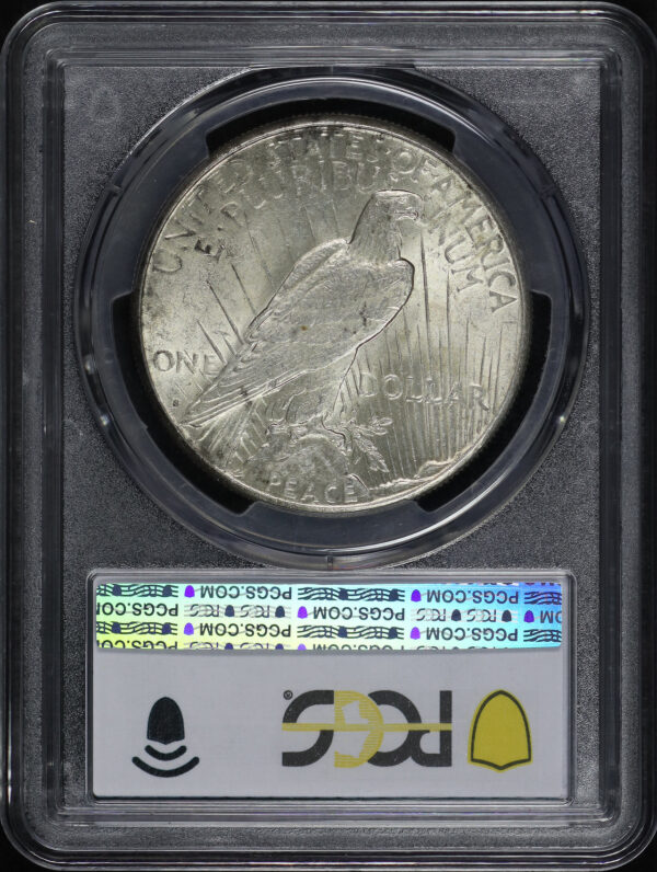 Reverse of this 1924-S Peace Dollar PCGS MS-61