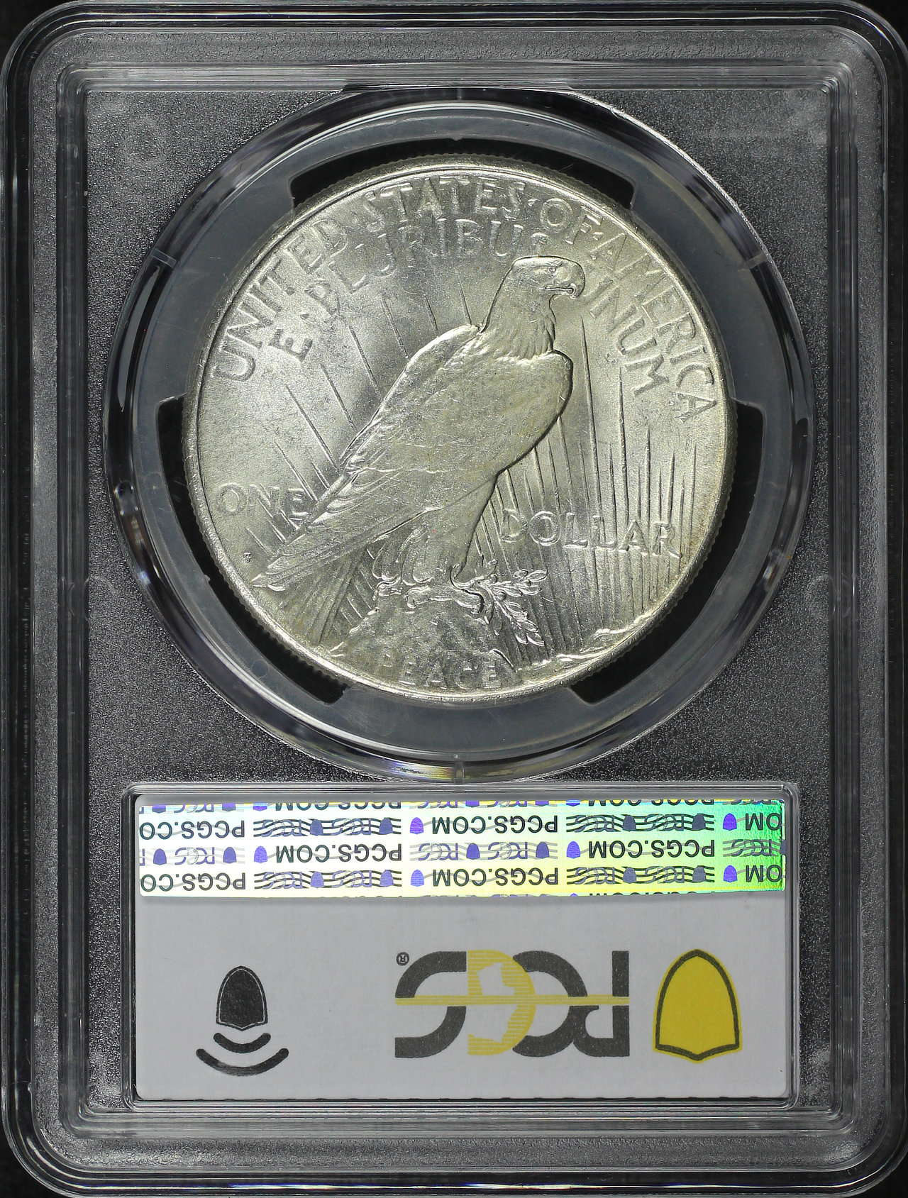 Reverse of this 1924-S Peace Dollar PCGS MS-62
