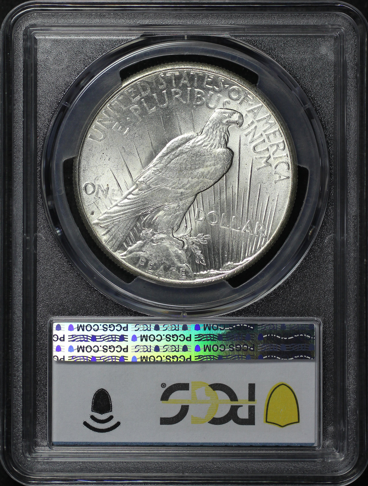 Reverse of this 1924-S Peace Dollar PCGS MS-62
