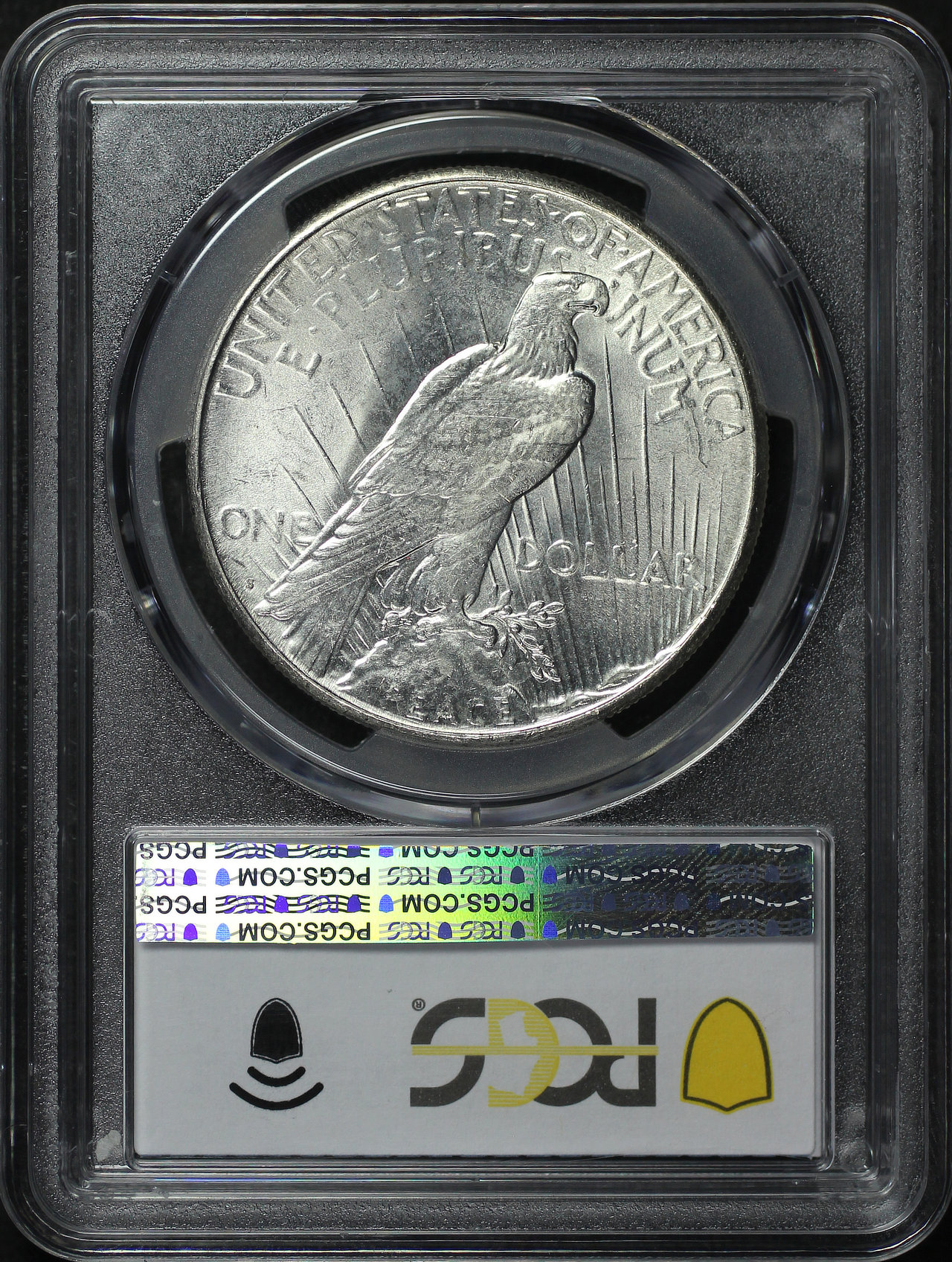 Reverse of this 1924-S Peace Dollar PCGS MS-63