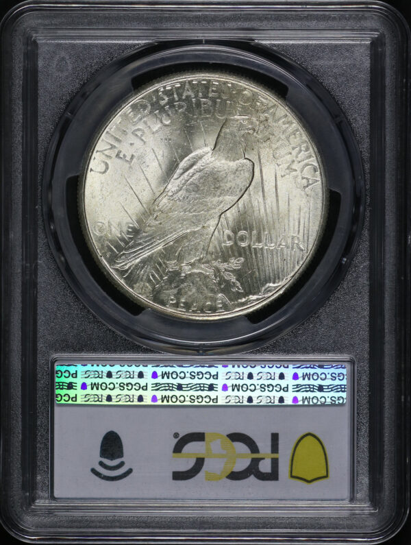 Reverse of this 1924-S Peace Dollar PCGS MS-63