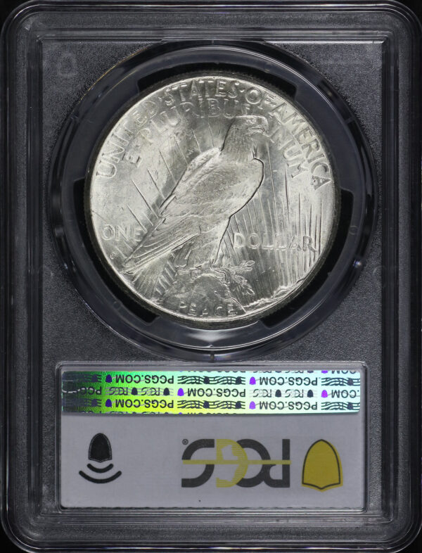 Reverse of this 1924-S Peace Dollar PCGS MS-64