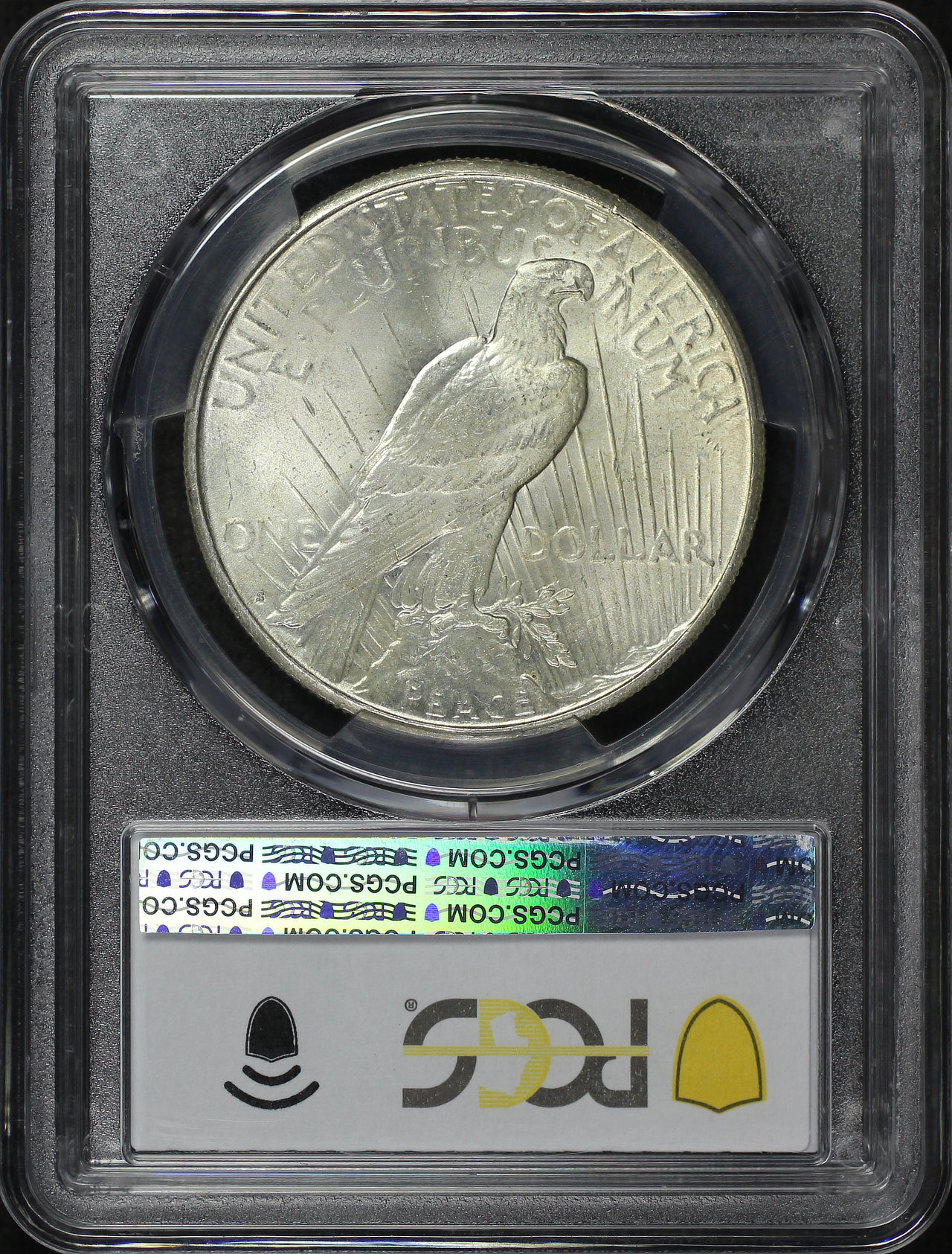 Reverse of this 1924-S Peace Dollar PCGS MS-64