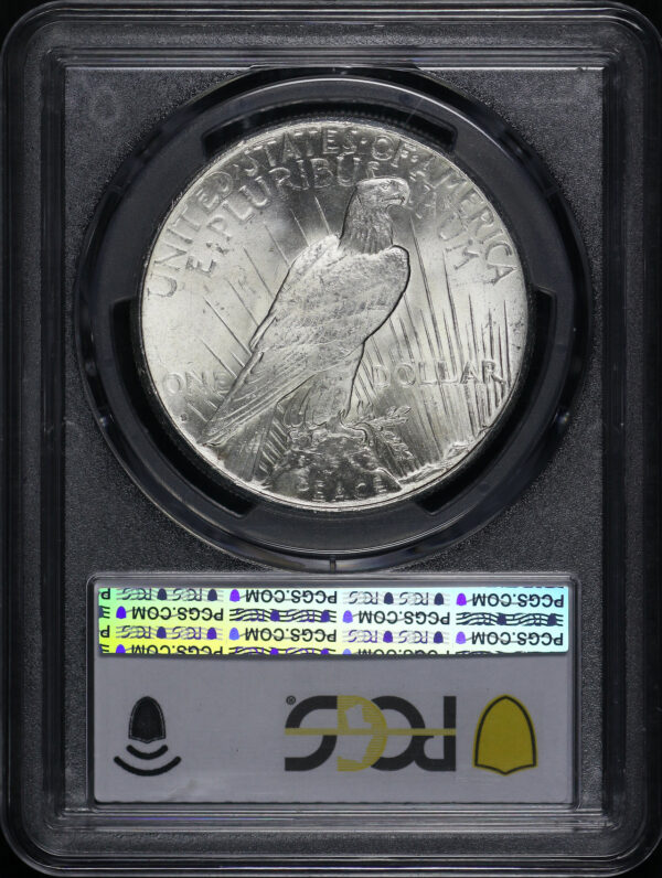 Reverse of this 1924-S Peace Dollar PCGS MS-64+