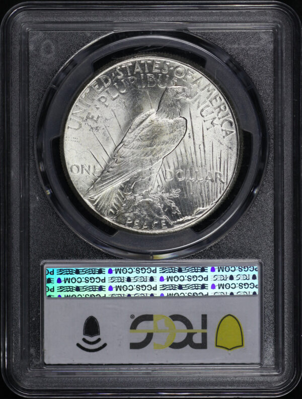 Reverse of this 1924-S Peace Dollar PCGS MS-62