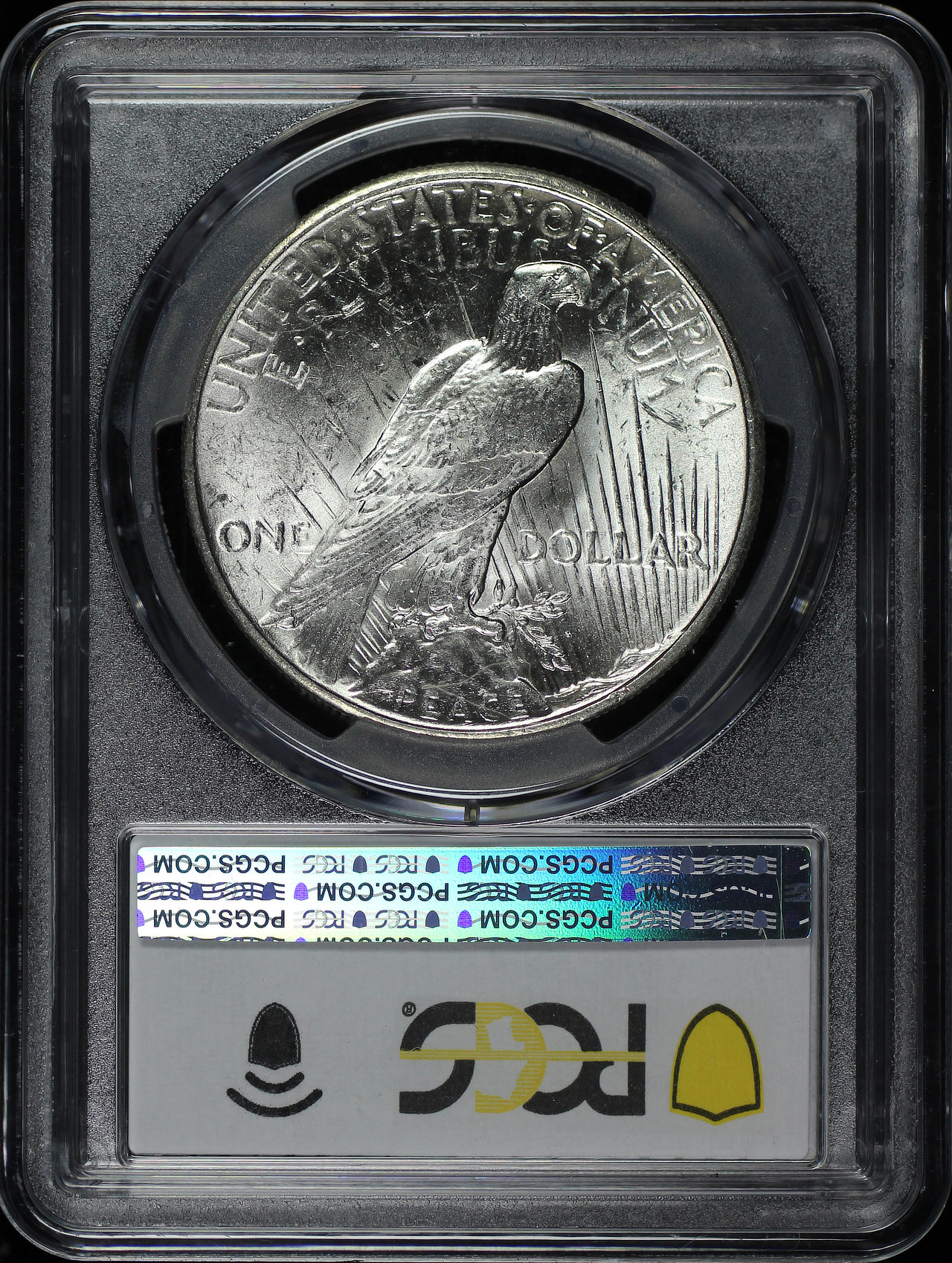 Reverse of this 1925 Peace Dollar PCGS MS-63