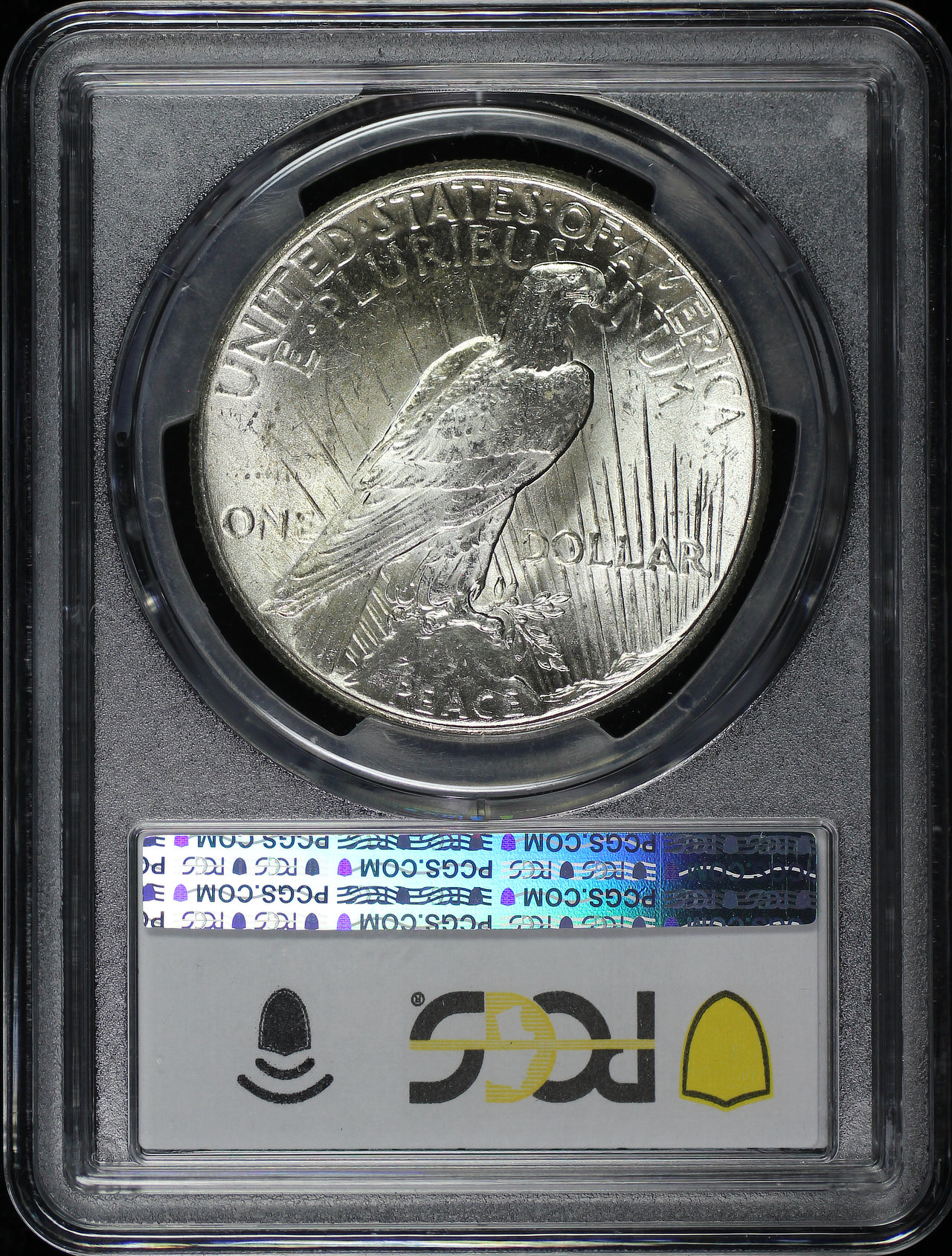 Reverse of this 1925 Peace Dollar PCGS MS-64