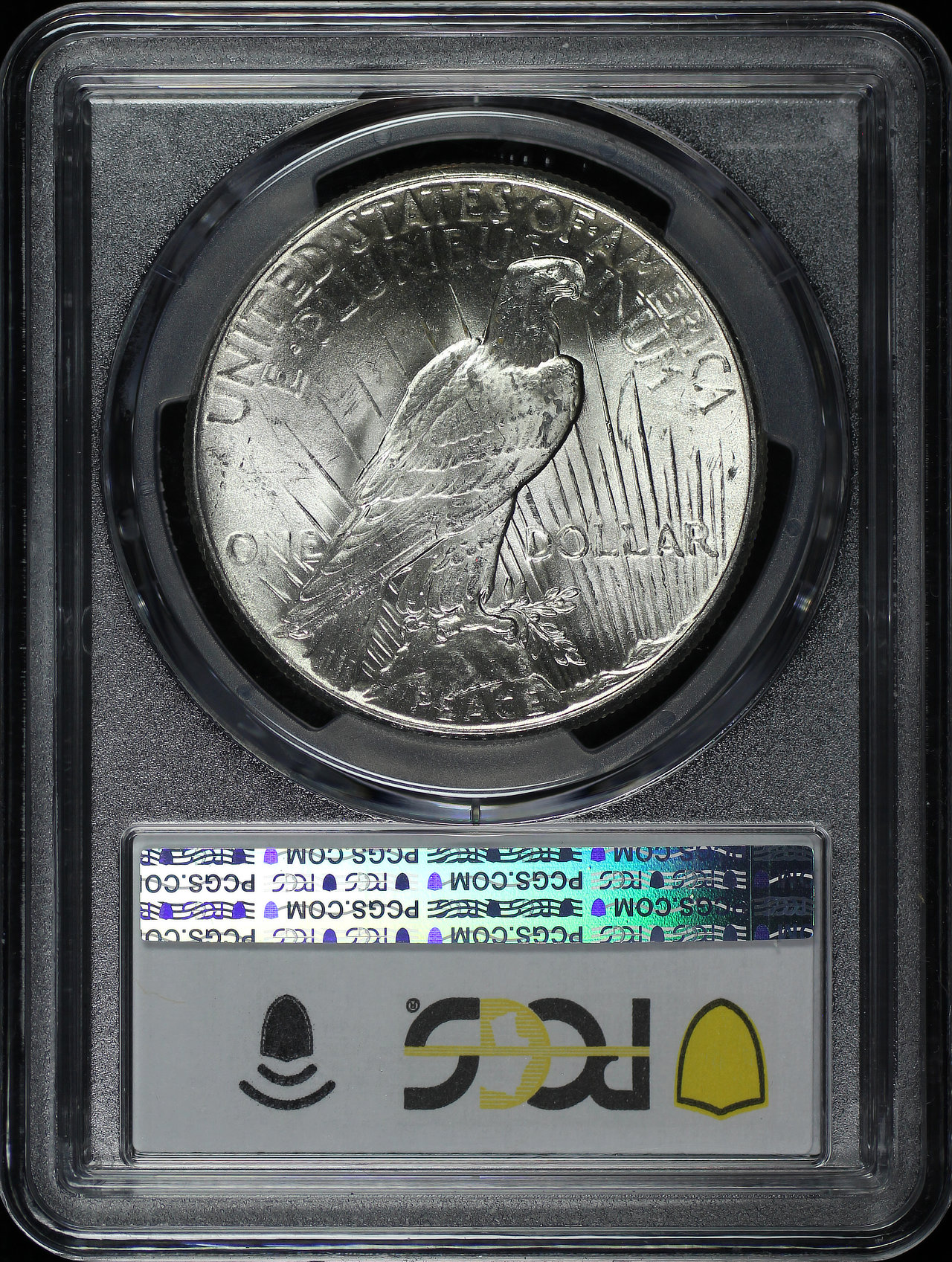 Reverse of this 1925 Peace Dollar PCGS MS-64