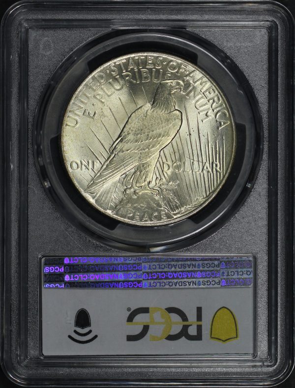 Reverse of this 1925 Peace Dollar PCGS MS-67