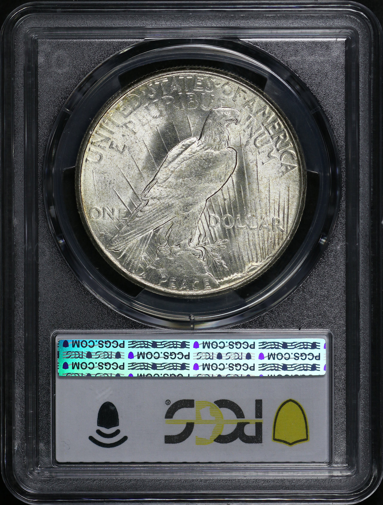 Reverse of this 1925-S Peace Dollar PCGS MS-62