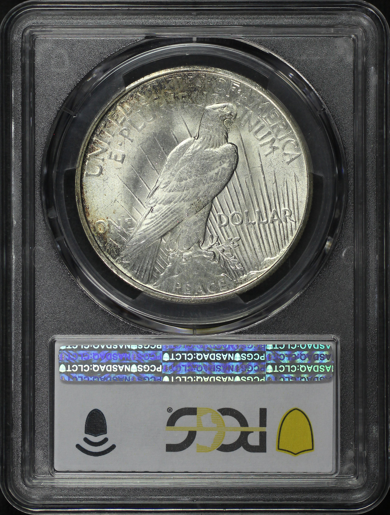Reverse of this 1925-S Peace Dollar PCGS MS-63