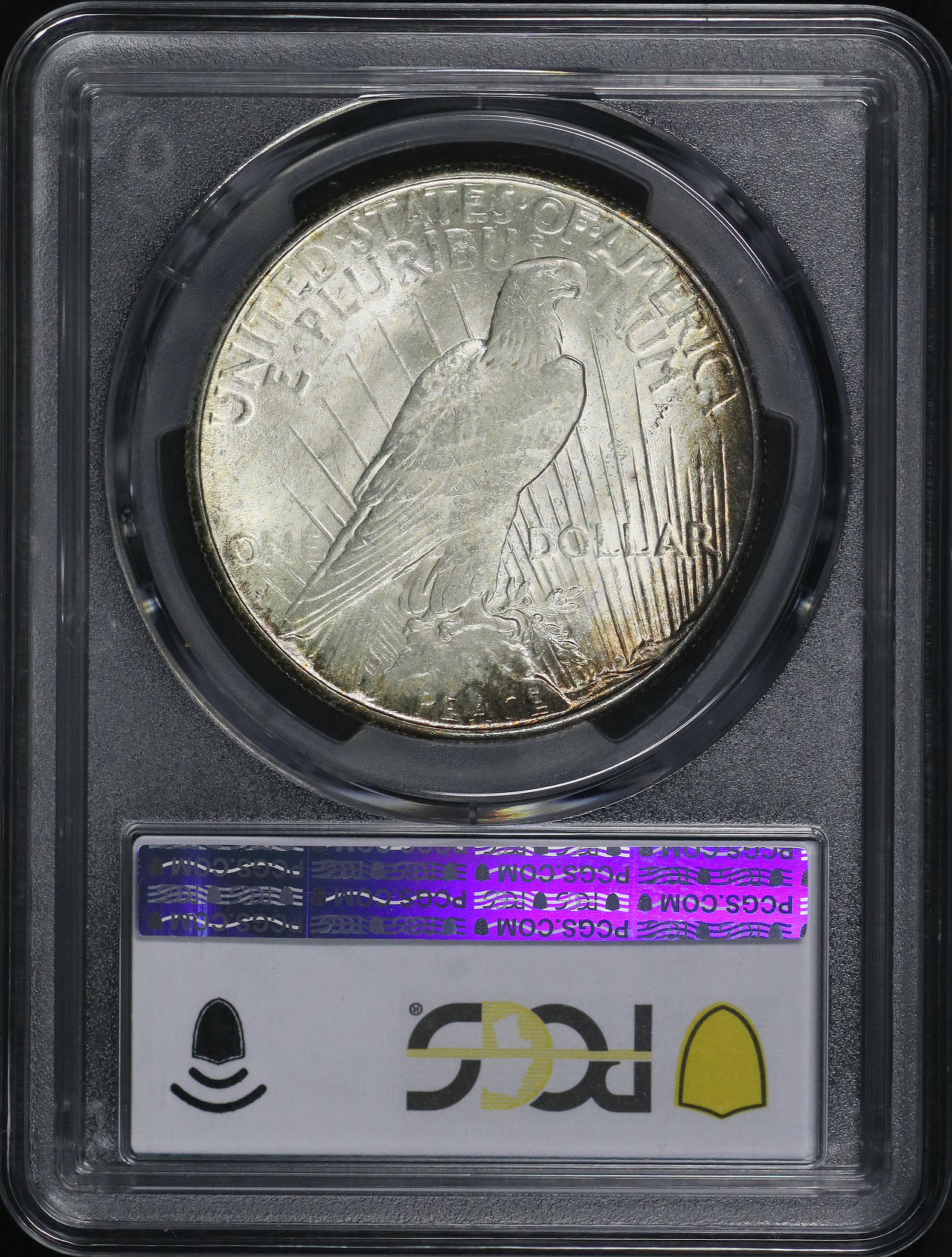 Reverse of this 1925-S Peace Dollar PCGS MS-63