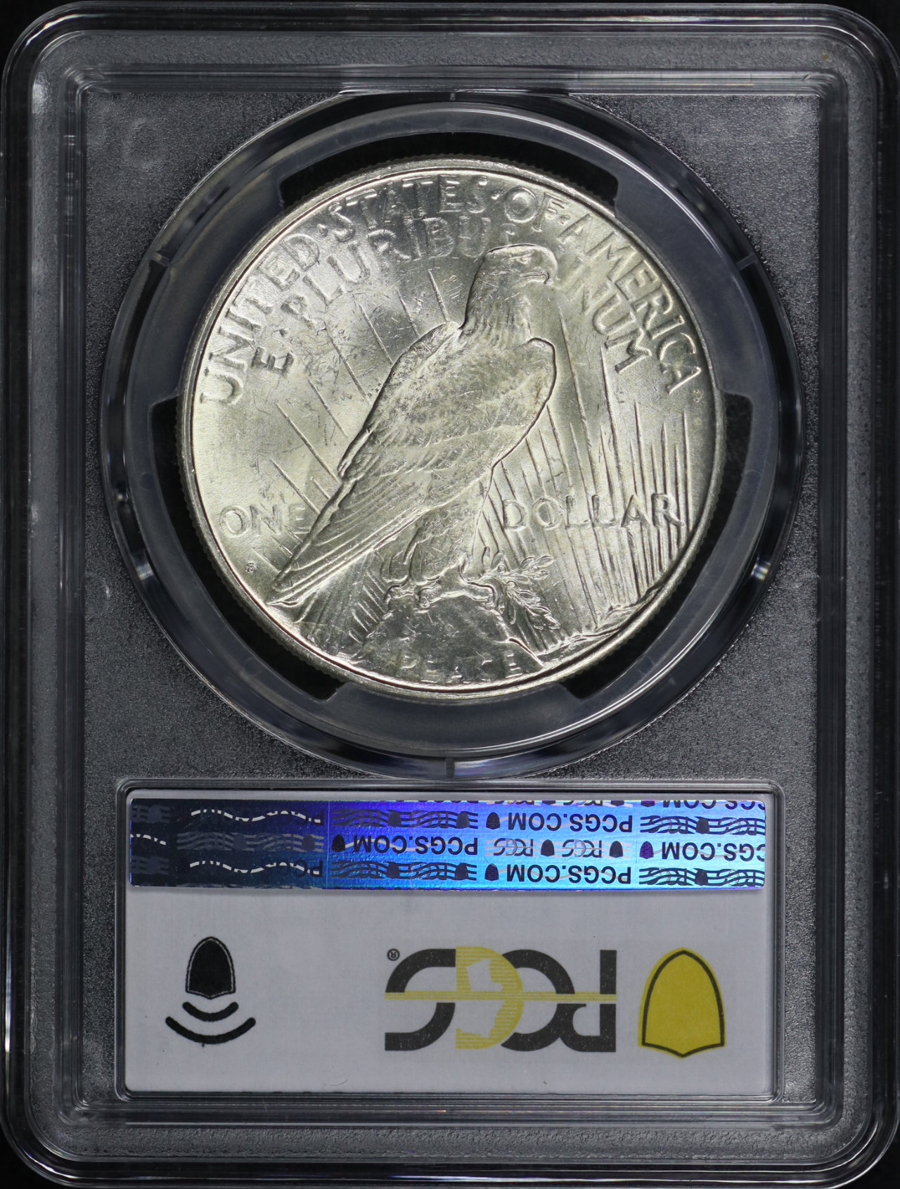 Reverse of this 1925-S Peace Dollar PCGS MS-64