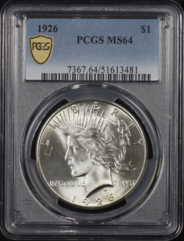 Obverse of this 1926 Peace Dollar PCGS MS-64