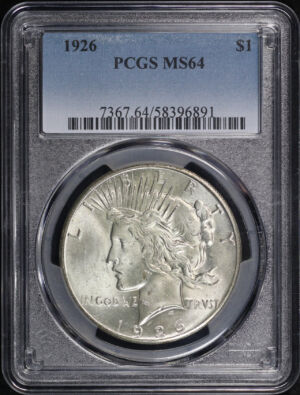 Obverse of this 1926 Peace Dollar PCGS MS-64