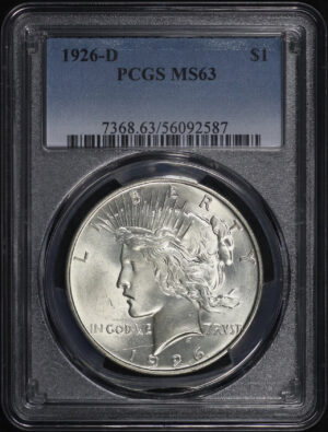 Obverse of this 1926-D Peace Dollar PCGS MS-63