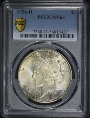 Obverse of this 1926-D Peace Dollar PCGS MS-63