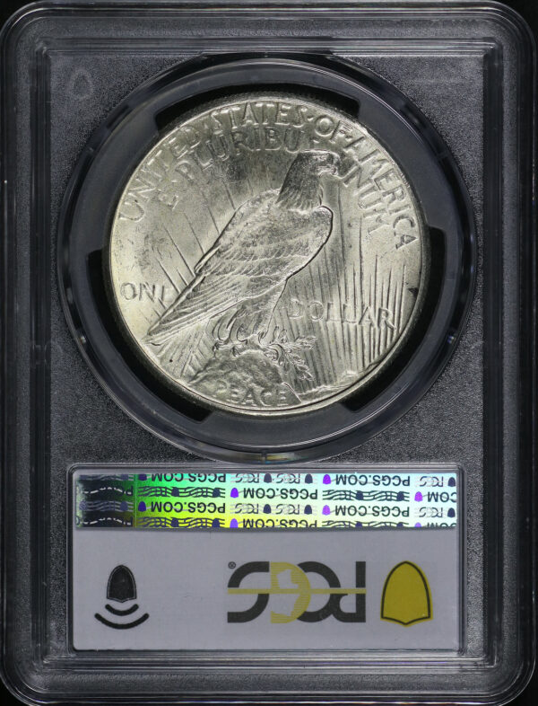 Reverse of this 1927 Peace Dollar PCGS MS-63