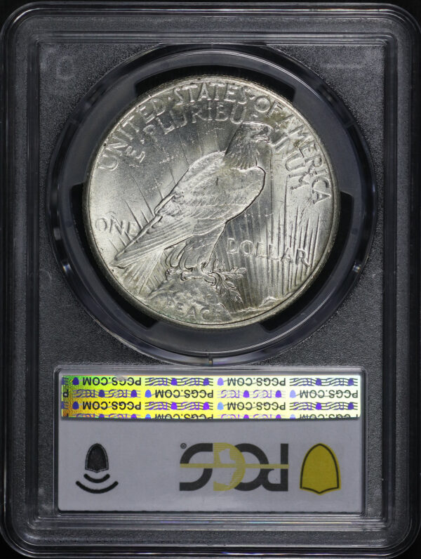 Reverse of this 1927 Peace Dollar PCGS MS-63