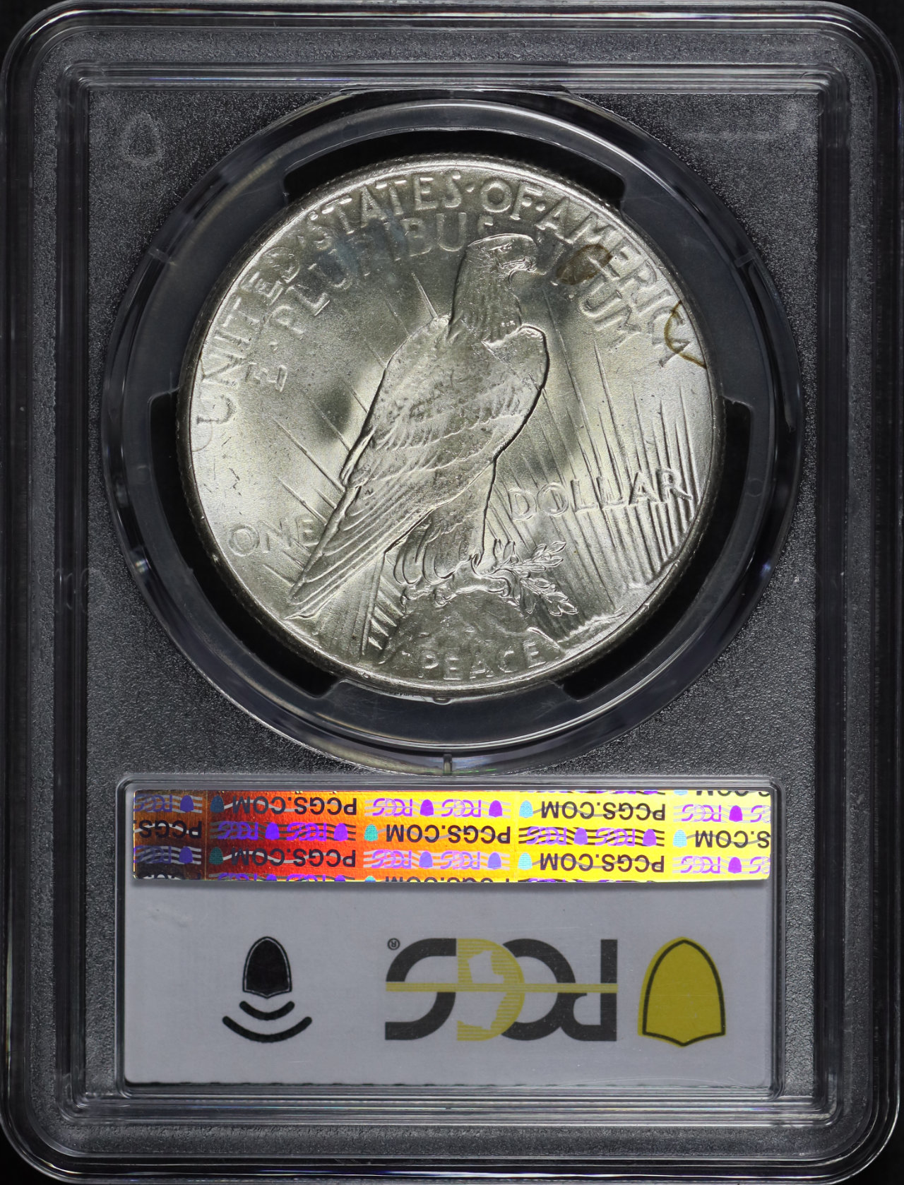 Reverse of this 1927 Peace Dollar PCGS MS-64
