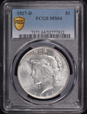 Obverse of this 1927-D Peace Dollar PCGS MS-64
