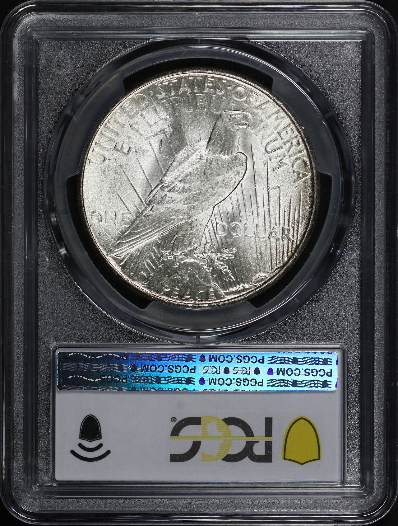 Reverse of this 1927-S Peace Dollar PCGS MS-62
