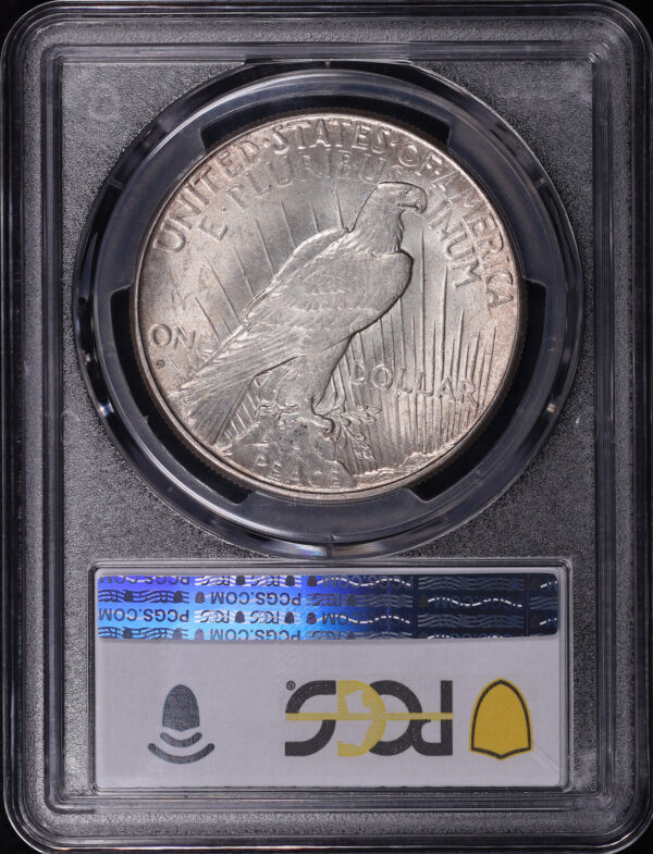 Reverse of this 1927-S Peace Dollar PCGS MS-63