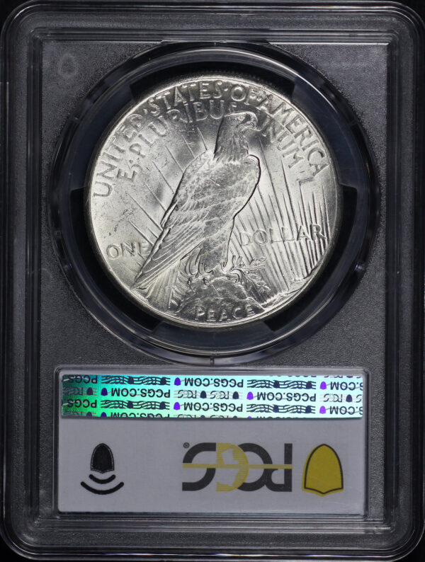 Reverse of this 1928 Peace Dollar PCGS MS-62