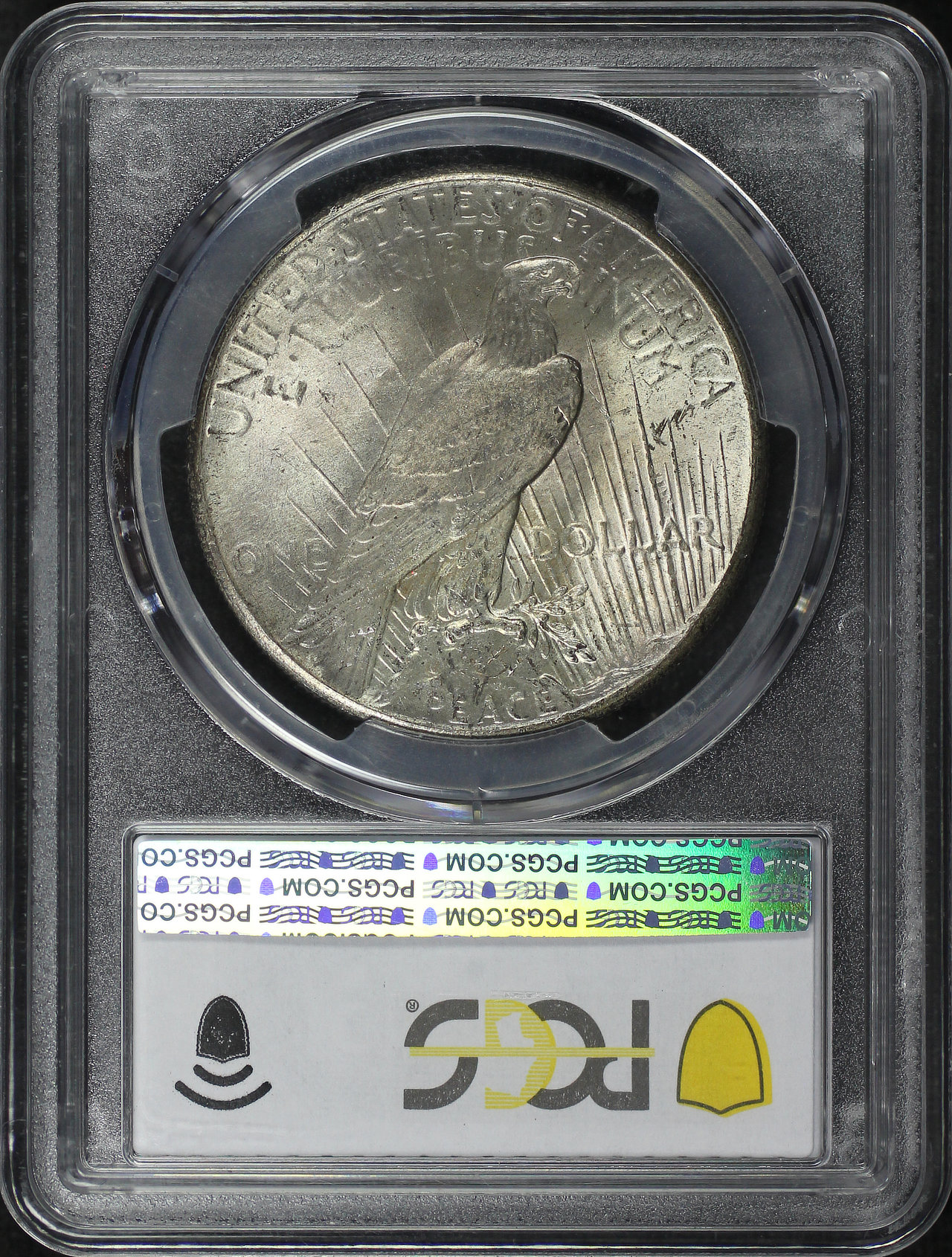 Reverse of this 1928 Peace Dollar PCGS MS-63