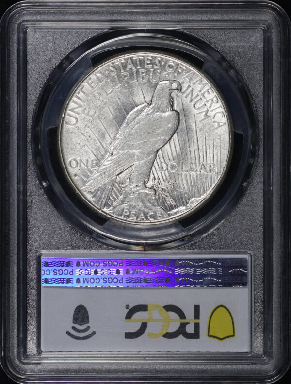 Reverse of this 1928-S Peace Dollar PCGS AU-50