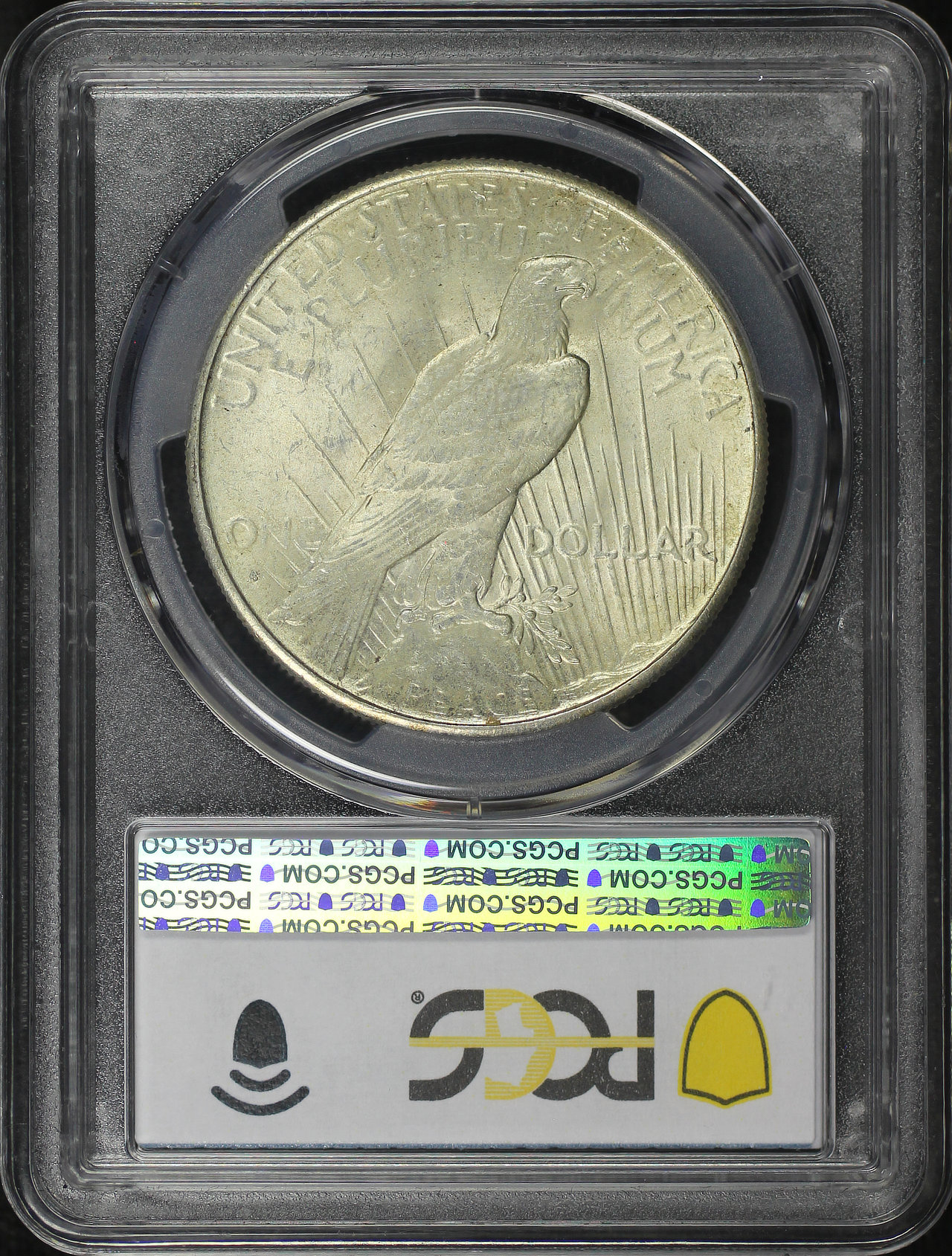 Reverse of this 1928-S Peace Dollar PCGS MS-62