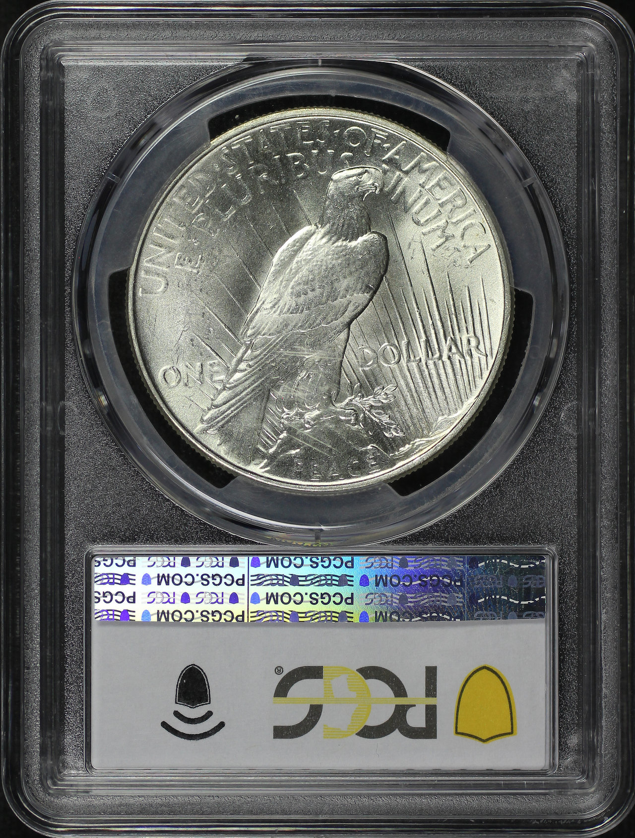 Reverse of this 1934 Peace Dollar PCGS MS-66