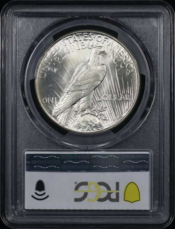 Reverse of this 1934 Peace Dollar PCGS MS-66+ CAC