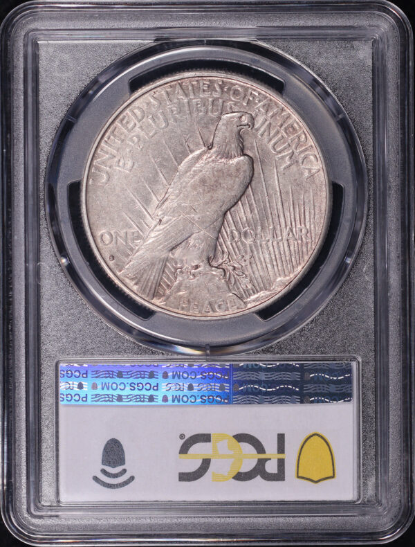 Reverse of this 1934-S Peace Dollar PCGS AU-50