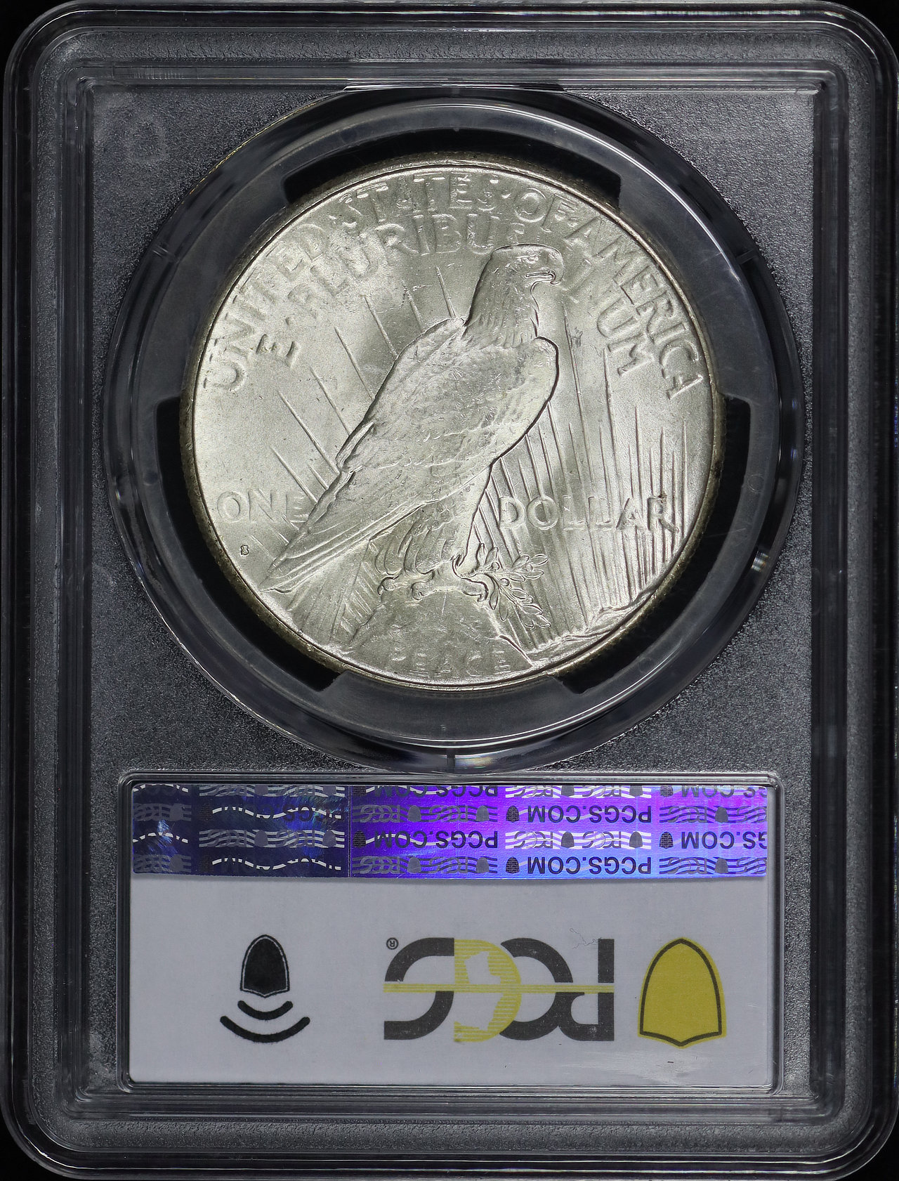 Reverse of this 1934-S Peace Dollar PCGS MS-66