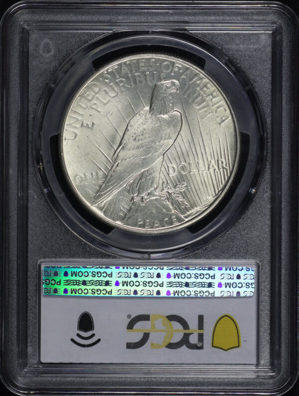 Reverse of this 1935 Peace Dollar PCGS MS-66