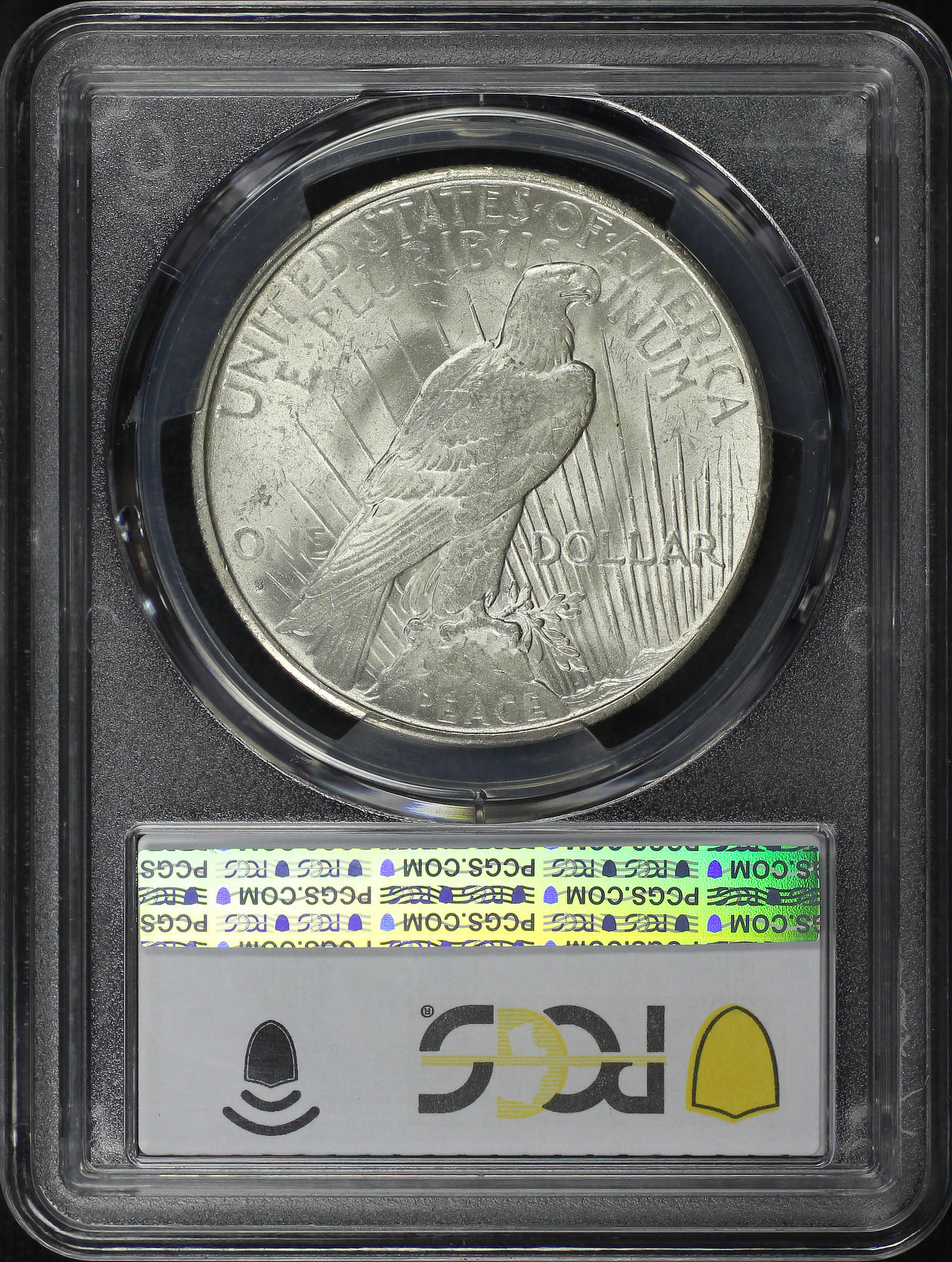 Reverse of this 1935-S Peace Dollar PCGS MS-64