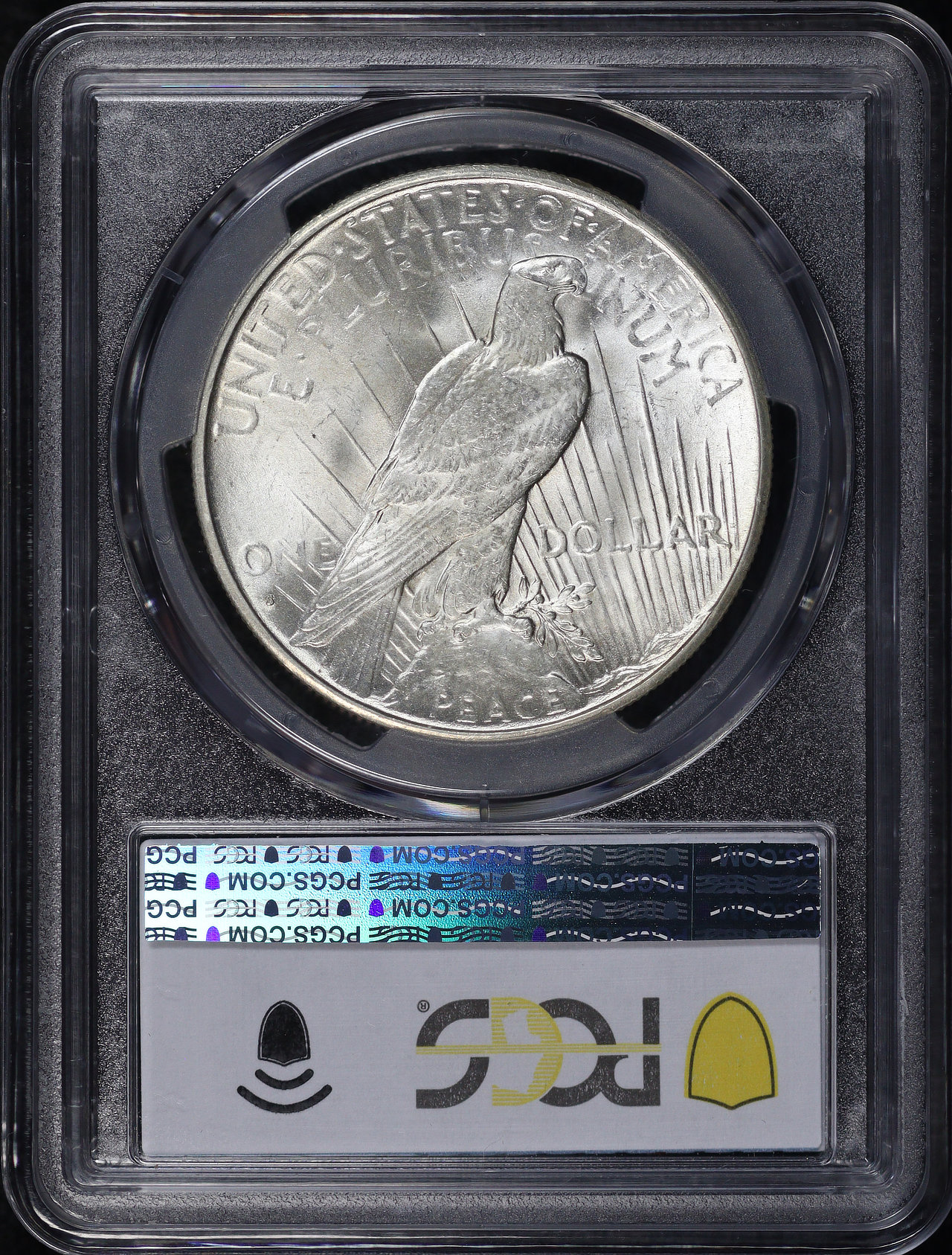 Reverse of this 1935-S Peace Dollar PCGS MS-64