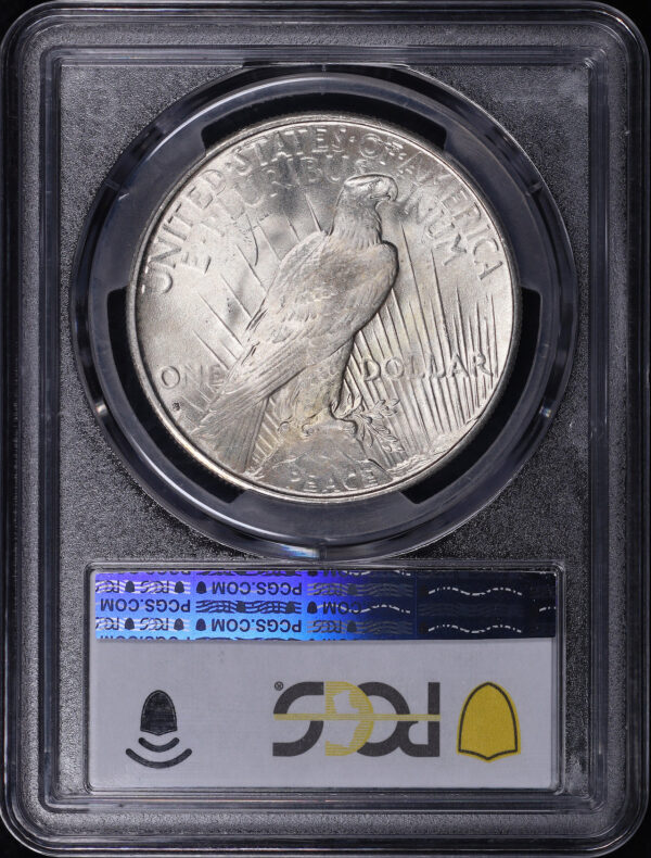 Reverse of this 1935-S Peace Dollar PCGS MS-63