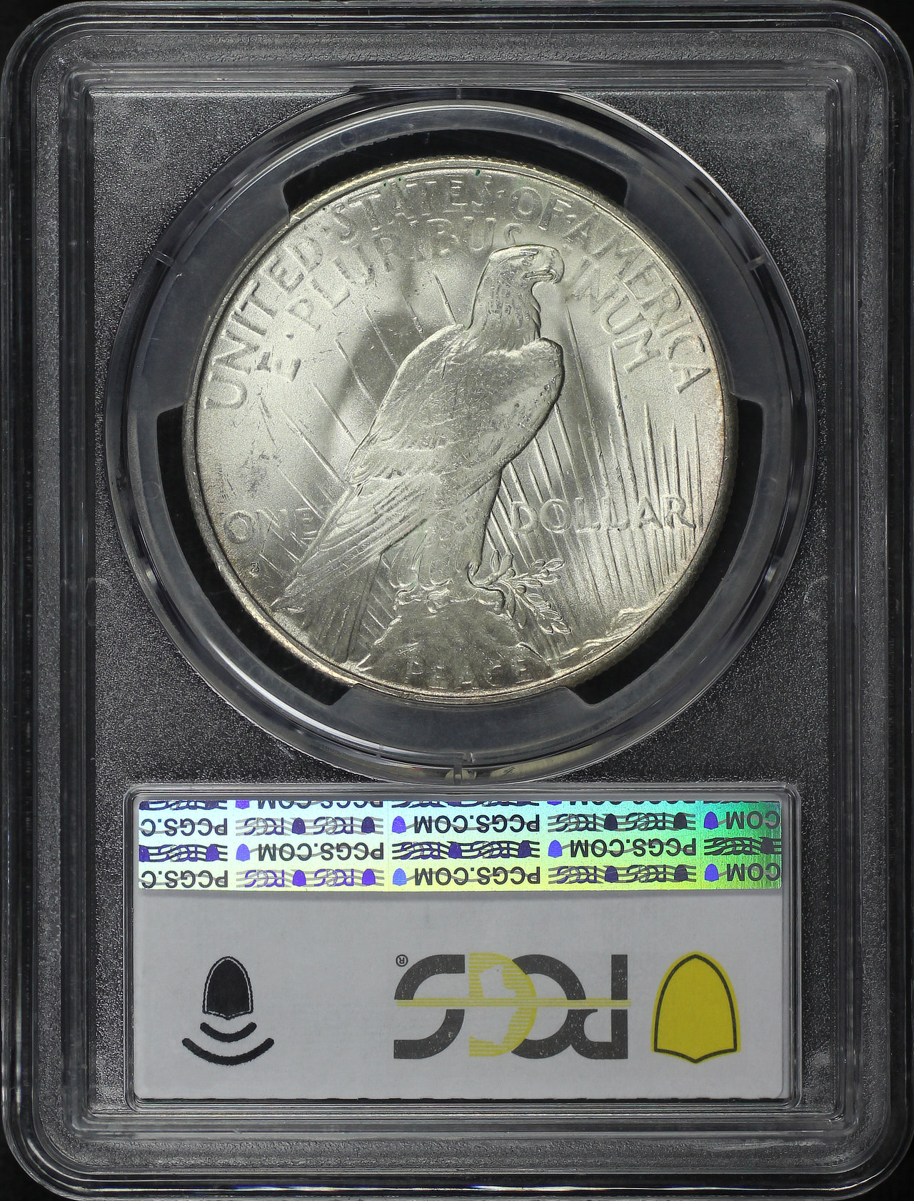 Reverse of this 1935-S Peace Dollar PCGS MS-63