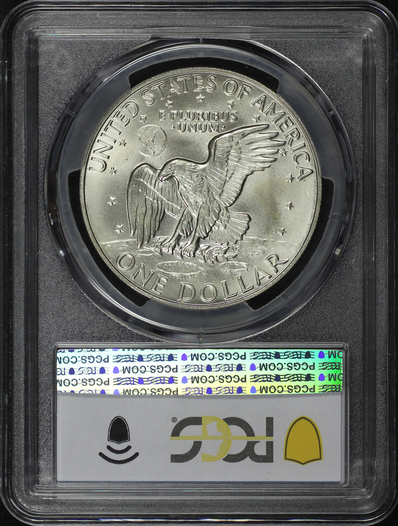 Reverse of this 1974-S Ike Dollar Silver PCGS MS-69