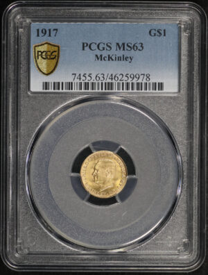 Obverse of this 1917 G$1 McKinley Gold Commemorative PCGS MS-63