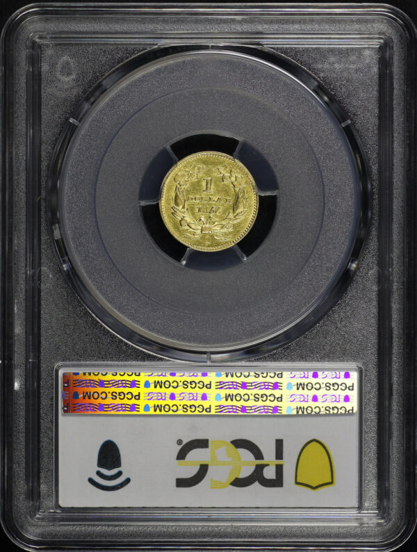 Reverse of this 1855-O Gold Dollar PCGS AU-53