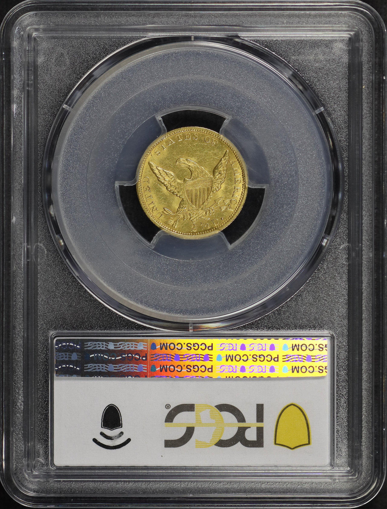 Reverse of this 1838 Classic Head $2.5 $2.50 PCGS MS-63