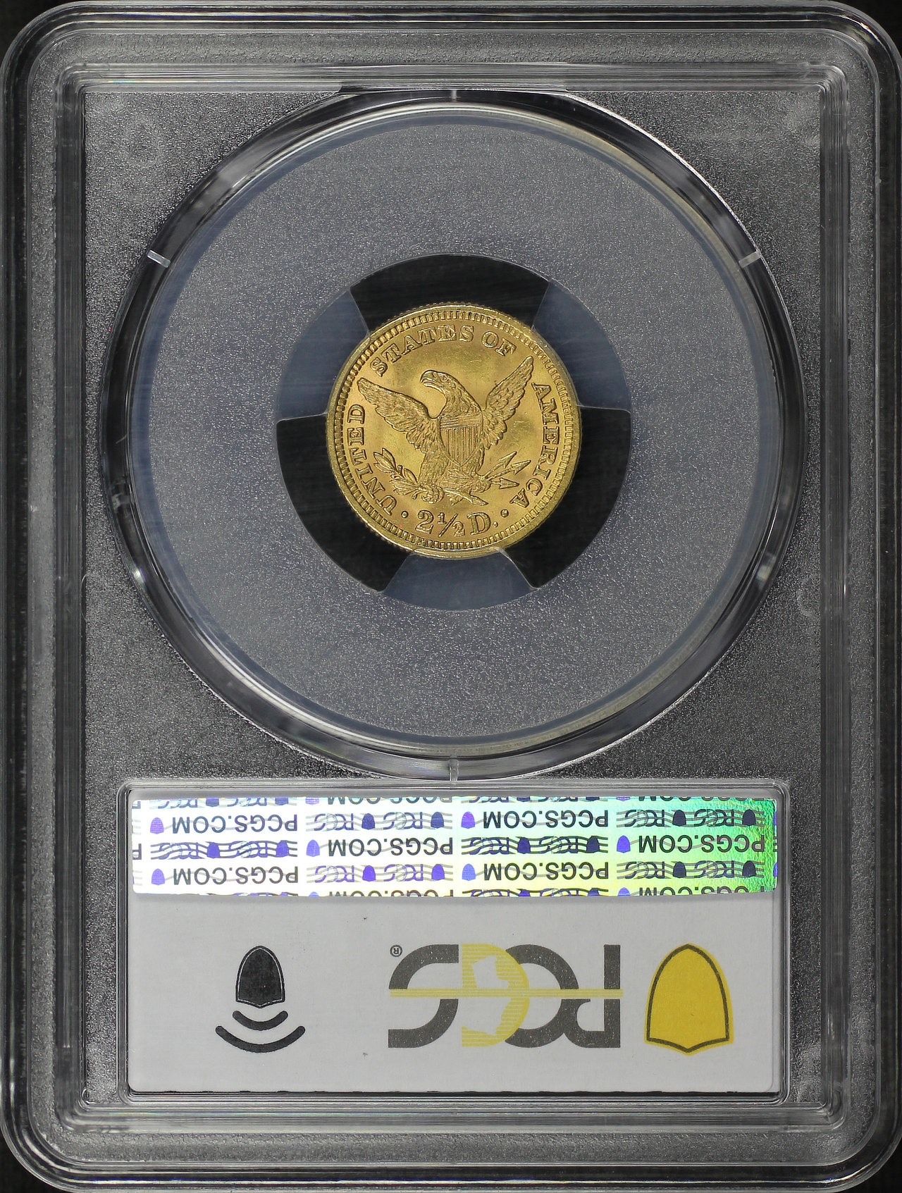 Reverse of this 1888 Liberty Head $2.5 PCGS MS-64