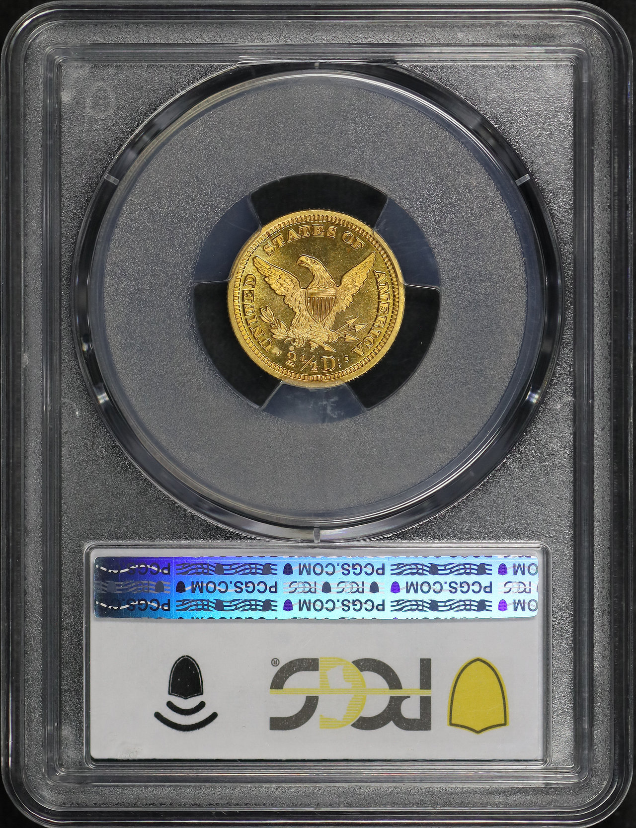 Reverse of this 1894 Liberty Head $2.5 PCGS MS-67