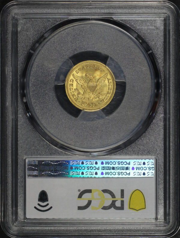 Reverse of this 1907 Liberty Head $2.5 PCGS MS-67