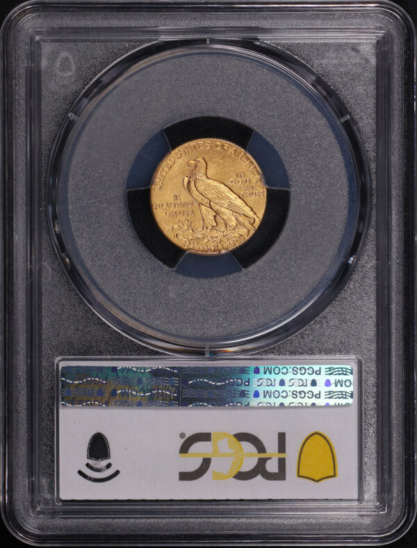 Reverse of this 1908 Indian $2.5 PCGS MS-63