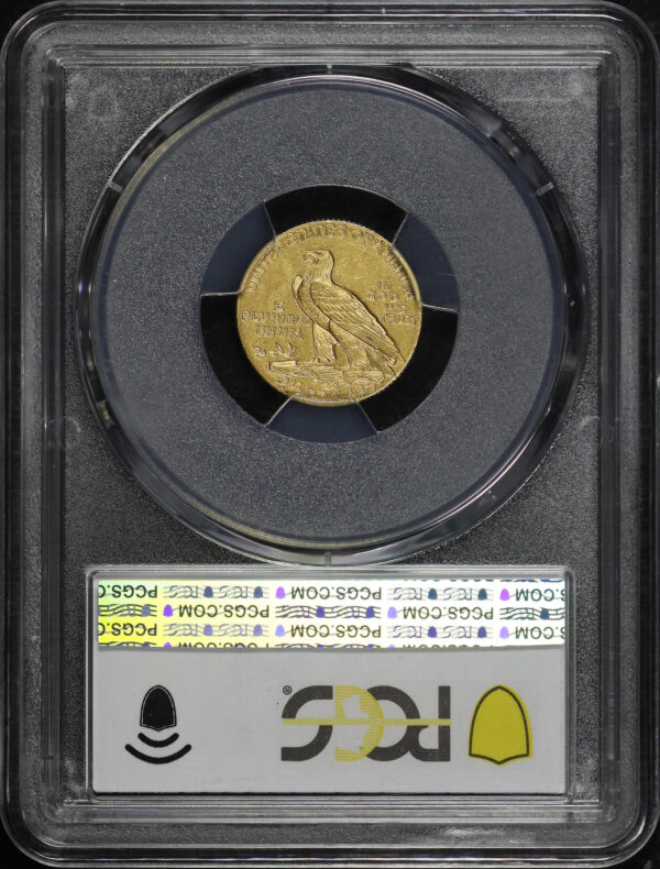 Reverse of this 1911 Indian $2.5 PCGS MS-62