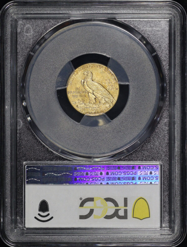 Reverse of this 1912 Indian $2.5 PCGS MS-63